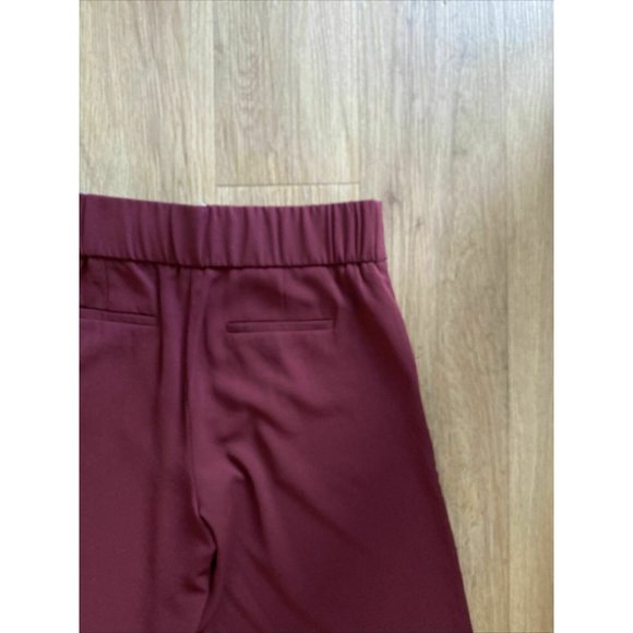 Dorothy Perkins Tailoring Crop Wide Leg Trousers Berry Red Culottes 6 - Picture 5 of 5